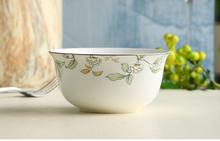 4.5 inch, real fine bone china soup bowls, bowl, green leaf  painting, porcelain noodle bowl,  for kitchen and cooking 2024 - buy cheap