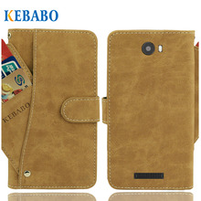 Cartera de cuero DEXP BL250 funda 5 "Flip Vintage fundas ranuras de tarjeta frontal cubierta de teléfono de negocios bolsas de protección 2024 - compra barato