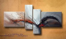 Free shipping handmade oil painting canvas art home decoration new arrival4PC 2024 - buy cheap