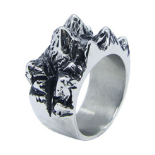 Support Dropship Newest Punk Style Fighting Ring 316L Stainless Steel Jewelry Fashion Men Boys Ring 2024 - buy cheap