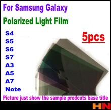 Película de luz polarizada LCD para Samsung Galaxy S4, S5, S6, S6 Edge, S7, A3, A5, A7, Note4/5, j330, j3 2017, 5 uds. 2024 - compra barato