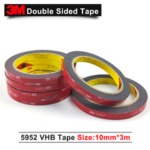 3m Vhb 5952 Thickness 1 1mm Foam Mounting Tape Double Sided Acrylic Foam Tape Black 10mm 3m 1rolls Lot Buy Cheap In An Online Store With Delivery Price Comparison Specifications Photos And Customer Reviews