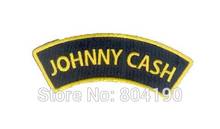 JOHNNY CASH J. R. Cash Music Band Iron On/Sew On Patch Tshirt TRANSFER MOTIF APPLIQUE Rock Punk Badge Wholesale 2024 - buy cheap