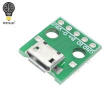 10 pcs MICRO USB to DIP Adapter 5pin female connector B type pcb converter pinboard 2.54 2024 - buy cheap