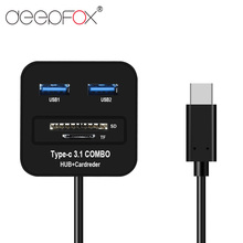 Type C USB-C Multiple 2 USB  Port HUB TF SD Card Reader Adapter USB OTG Combo For Macbook Notebook 2024 - buy cheap