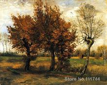 Paintings by Vincent Van Gogh Autumn Landscape with Four Trees Hand painted art on canvas High quality 2024 - buy cheap