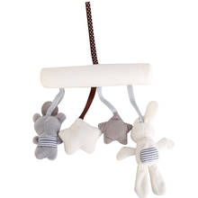 Cute Baby Rattles Mobiles Hanging Bed Stroller Crib Rattles Rabbit Toys Plush Animal Music Doll Bed Bell Educational Mobile Toys 2024 - buy cheap