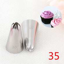 TTLIFE-boquilla para decoración de tartas, copa de flor rosa, boquilla para manga pastelera, boquillas para glaseado, 35 # 2024 - compra barato