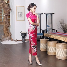 Женское традиционное платье Cheongsam Qipao, традиционное китайское платье на весну-лето 2019, одежда в Шанхае, Tang Festival, сексуальные китайские платья TA1189 2024 - купить недорого