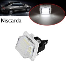 Niscarda 2Pcs White 18-SMD LED License Plate Lights Set Canbus Error Free for Mercedes-Benz W204 W221 W212 W216 C207 2024 - buy cheap