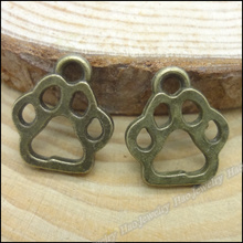 200 pcs Charms Bear's paw  Pendant  Antique bronze  Zinc Alloy Fit Bracelet Necklace DIY Metal Jewelry Findings 2024 - buy cheap