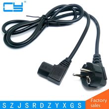 Free Shipping Europe EU plug Flat Nema 5-15P to IEC C13 Left Angled Power Cord for LCD LED Wall Mount TV 5ft 1.5m 2024 - buy cheap