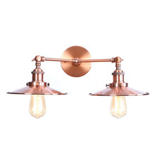 Retro Loft Style Double Iron Wall Sconce Edison Industrial Vintage Adjust Bedside Wall Lamp LED Light Fixtures Home Lighting 2024 - buy cheap