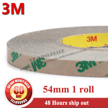 54mm *55 Meters *0.13mm 3M 468MP 200MP Adhesive Two Sided Tape for PCB, LCD Display, Control Panel, Metal, Rubber Bonding 2024 - buy cheap