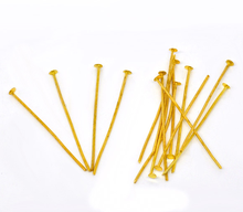 DoreenBeads 400PCs gold color Head Pins 0.7x40mm(21 gauge) (B01524) 2024 - buy cheap