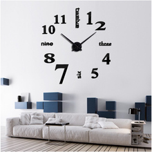 2021 Large Mirror Wall Clocks Modern Design For Gift  3D DIY Big Watch Wall stickers  Home Decor Relogio De Parede Free Shipping 2024 - buy cheap