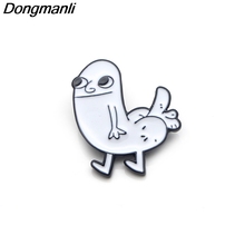 P3360 Dongmanli Dickbutt Funny Metal Enamel Pins and Brooches for Women Men Lapel Pin backpack bags Hat badge Gifts 2024 - buy cheap