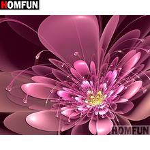 Homfun quadrado completo/broca redonda 5d diy pintura de diamante "flor paisagem" bordado ponto de cruz 3d decoração de casa a10861 2024 - compre barato