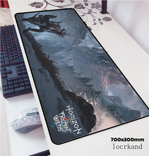 Mousepad horizontal zero amanhecer, mousepad grande de 700x300x3mm para jogos, computador popular, gamepad, mesa de jogos, padmouse de escritório 2024 - compre barato