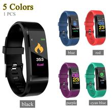 115Plus Color Screen Smart Bracelet Support Blood Pressure Exercise Heart Rate Monitoring 2024 - buy cheap