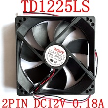 Ventilador de refrigeración TD1225LS, 12V, 0.18A, 120x120x25mm, original, envío gratis 2024 - compra barato