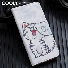 COOLY кожаный бумажник флип чехол для samsung Galaxy Note 8 9 задняя крышка на S10 Plus S10e S9 S8 S7 Edge Cat Leaf мраморный чехол для телефона 2024 - купить недорого