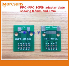 Fast Free Ship 20pcs/lot FPC10p pinboard FFC turn 2.54mm DIP TFT LCD socket 1mm 0.5mm spacing double-sided adapter plate 2024 - buy cheap