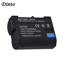 Dinto 1pc ENEL15 EN-EL15 EN EL15 2550mAh батарея для цифровой камеры Nikon V1 D500 D750 D7100 D7000 D800E D600 D600E D610 D810E 2024 - купить недорого