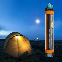 Lanterna portátil para acampamento, à prova d'água, ip68, bateria recarregável, sos, emergência, luz de led, 6 modos 2024 - compre barato