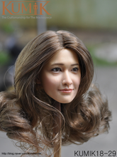 Женская модель KUMIK для волос, модель головы азиатской девушки 1/6 Для 12-дюймового тела, фигурки, игрушки 2024 - купить недорого