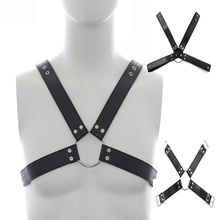 Male PU Leather Chest Harness With Buckles BDSM Restraints Bondage Sexy Costumes Exotic Apparel Chest Straps Belt Fetish Sex Toy 2024 - buy cheap