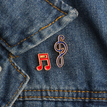 Broche musical para música, broche fashion para música infantil, presente com alfinetes em formato de botão 2024 - compre barato