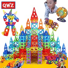 QWZ 184pcs-110pcs Mini Magnetic Designer Construction Set Model & Building Toy Magnetic Blocks Educational Toys For Kids Gift 2024 - buy cheap