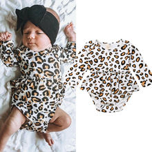 2019 Baby girl Autumn clothing cotton Leopard print Romper Jumpsuit Outfits for Kid clothes toddler Children newborn 2024 - buy cheap
