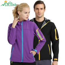LoClimb Outdoor Camping Hiking Softshell Jackets Women Men Trekking Waterproof Windbreaker Rain Coats Ski Sport Jacket,AM139 2024 - buy cheap