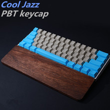 Cool Jazz Blue Gray mixed Thick PBT 62 Keys ISO 61 ANSI layout Keycaps OEM Profile Key caps For MX Mechanical Keyboard Free ship 2024 - buy cheap