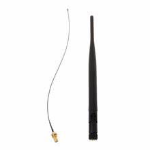 Free shipping 5dBi 2.4GHz Wireless WiFi Antenna RP-SMA With PCI U.FL IPX Pigtail Cable Kit 2024 - buy cheap