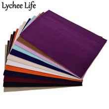 Lychee life-tecido autoadesivo de veludo a4, 29x21cm, material colorido, flocado, artesanal, faça você mesmo, acessórios para costura 2024 - compre barato