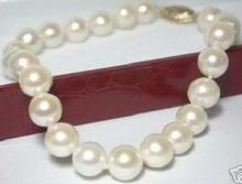 hot new fashion bracelet  Charming! 8-9mm Genuine Akoya White Pearl Bracelet 7.5 "beads jewelry making 2024 - buy cheap