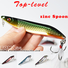 Top-level 18g 25g colorful zinc Spoon Metal Lures Fishing Lures Brand Hard Bait Fresh Water Bass Walleye Crappie Fishing Tackle 2024 - buy cheap