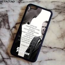 KETAOTAO Fast Furious 7 Quote Phone Cases for iPhone 4S 5C 5S 6 6S 7 8 Plus X for Samsung S5 6 7 8 Case Soft TPU Rubber Silicone 2024 - buy cheap