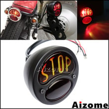 Luz traseira de freio para motocicletas, lente duolamp para harley dyna sportster chopper bobber cruiser personalizado 2024 - compre barato