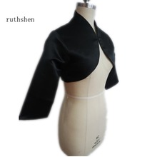 ruthshen Black Women Jacket Hot Sell Bridal Accessories Cheap Wedding Jackets / Bolero / Shrug Custom 2024 - buy cheap