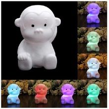 Cartoon Monkey 7colors Changeable Led Night Lights Lamp kids Flash Lights Toys Festival Atmosphere Decoration Lamp 2024 - buy cheap