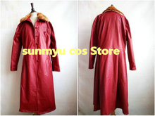 Rock Band Hide Matsumoto Hideto Hideto red coat faux leather Cosplay Costume,Custom Size  Halloween Wholesale 2024 - buy cheap