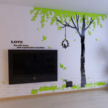 New Arrival Love Tree Crystal Acrylic Wall Stickers Bedroom Wall DIY Art Wall Decor Sofa Background Creative 3d Wall Sticker 2024 - buy cheap