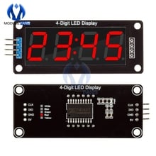 TM1637 4-Digit 0.56 RED Digital LED Display Tube Decimal 7 Segments Clock Double Dots Module 0.56 inch For Arduino 2024 - buy cheap