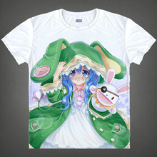 Японская футболка для свидания и прямой трансляции аниме Tohka Yatogami Yoshino хлопковая рубашка Косплей Рождественские костюмы аниме одежда 2024 - купить недорого