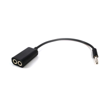 Fone de ouvido universal de 3.5mm, fone de ouvido duplo de 1 a 2mm para cabo divisor de áudio, conector adaptador, venda quente 2024 - compre barato