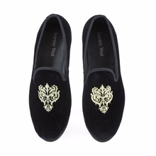 New Fashion Men Velvet Shoes British Men's Flats Smoking Slippers Men Loafers Dress Shoes Black Casual Shoes Big Size US 7-13 2024 - buy cheap